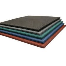 Quality Heavy Duty Gym Flooring Rubber Mats 1m×1m×15mm.
