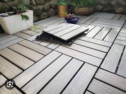 Wpc Decking Tiles, Wood Plastic Composite Outdoor Flooring.