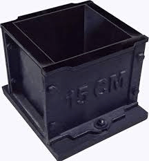 Concrete Cast Iron Cube Mould-Perfect Casting Oiled Surface