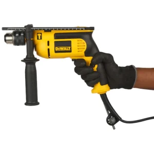 Electric corded drill with strong motor for wood, metal, and masonry drilling, ideal for Kenyan contractors and DIY tasks.