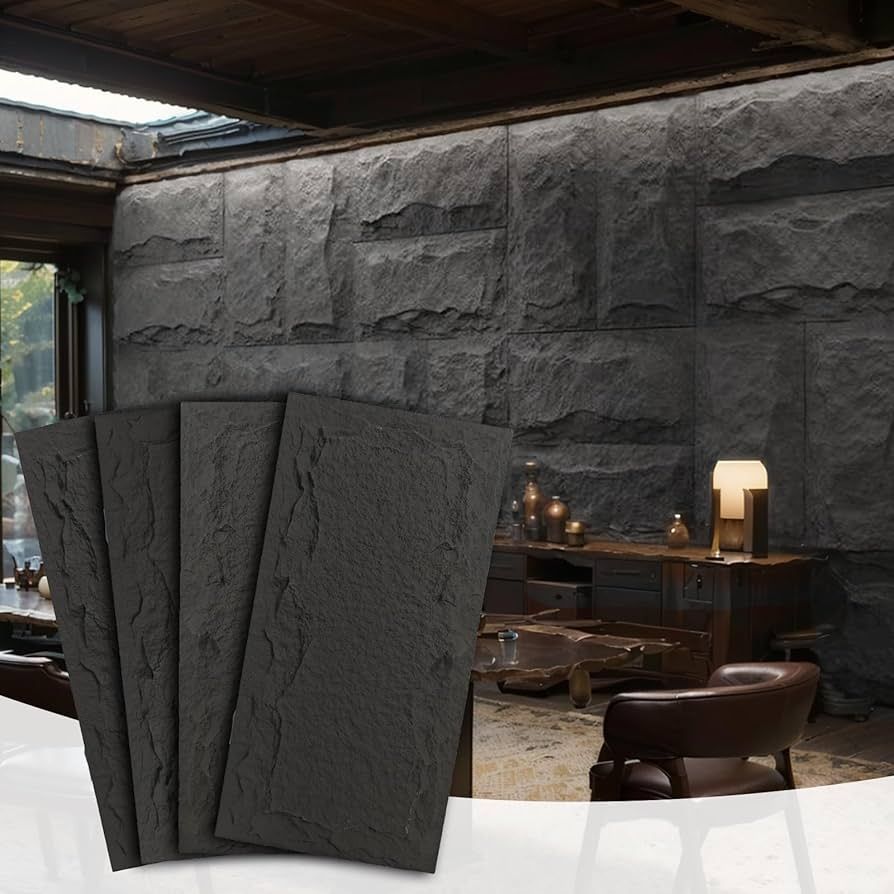 P.U stone composite wall panels with realistic stone texture for modern interior and exterior design in Kenya.