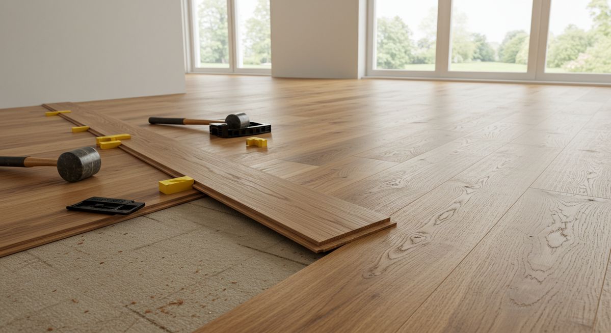 SPC flooring installation click lock Kenya